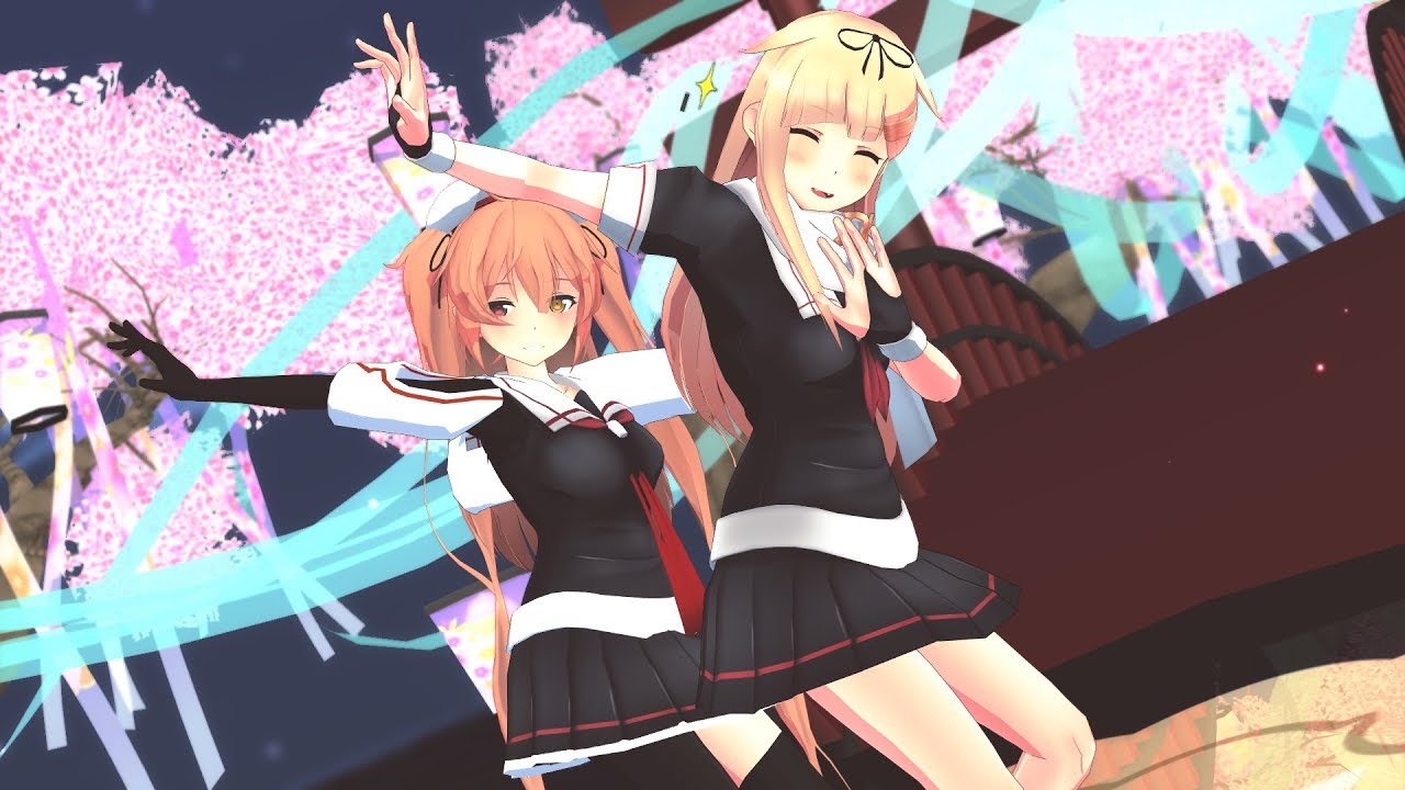 【MMD艦これ】宵々古今 by村雨改二、夕立改二