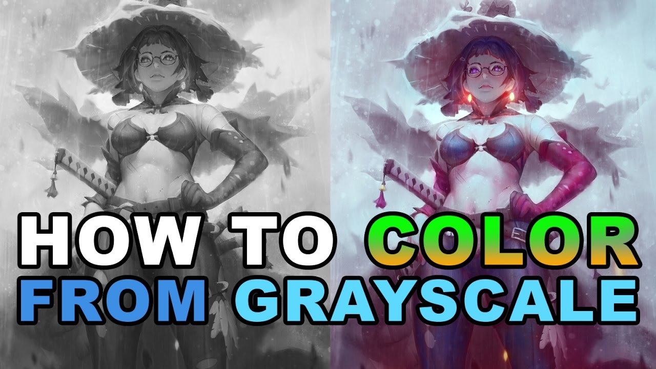 How to color from grayscale step by step by Bmsolari