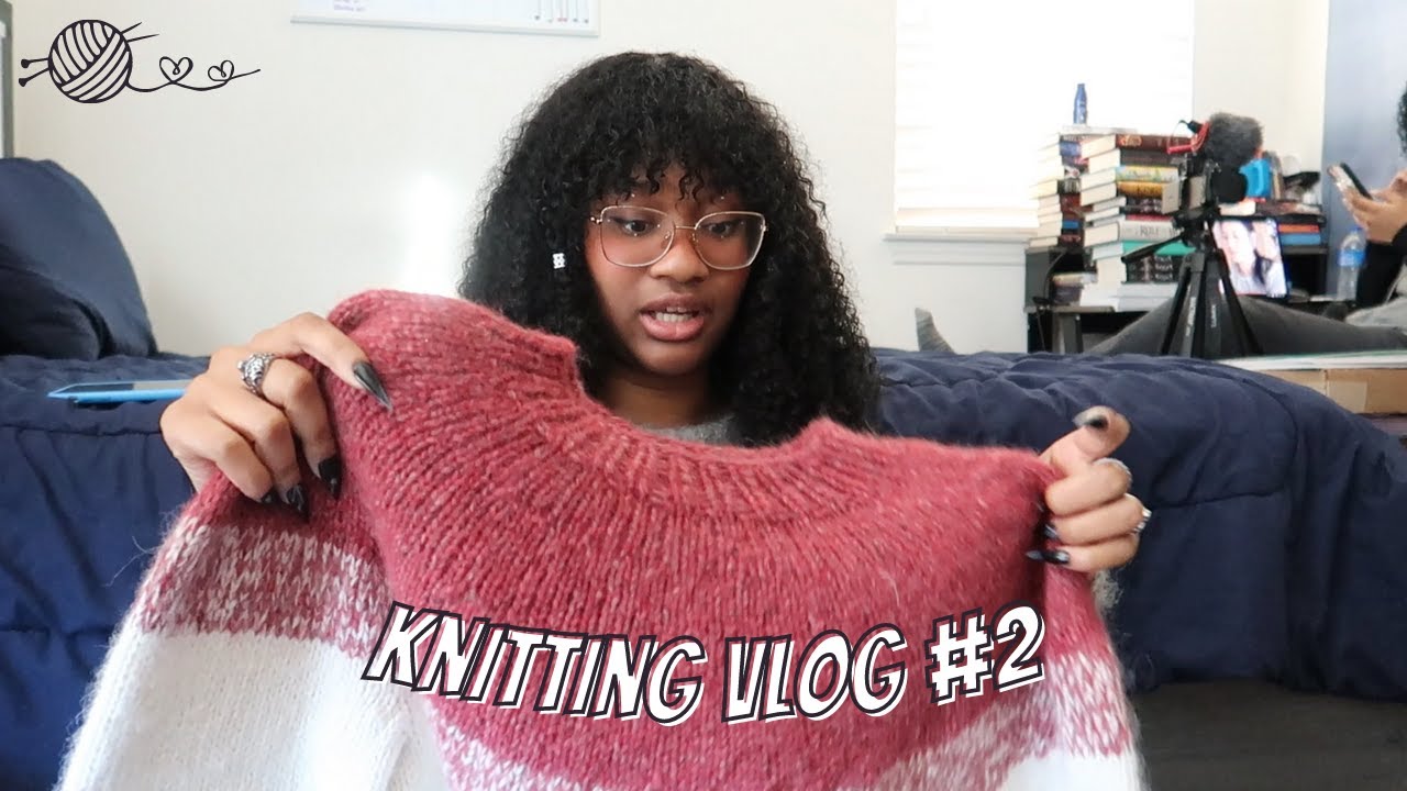 Knitting Vlog #2: Blocking my Novice Sweater Chunky Edition, Thanksgiving Knitting, and Selling Yarn
