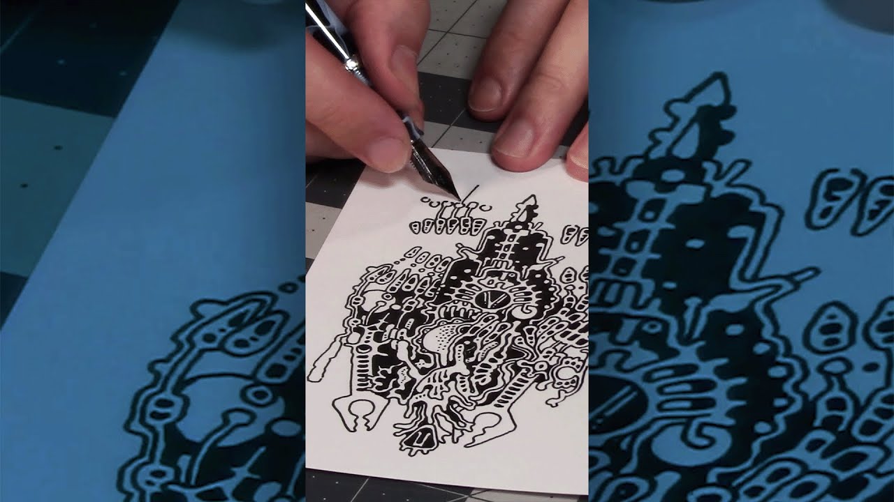 1 Hour in 1 Minute: Fountain Pen Doodling! #Shorts #art #drawing #fountainpen
