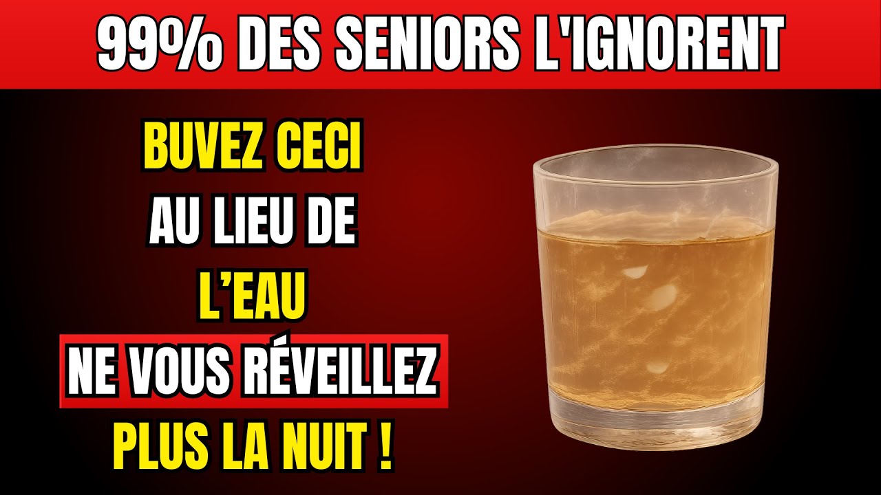 Après 60 ans : Buvez CECI au lieu de l’eau Pour Retrouver un Sommeil Profond Instantané !