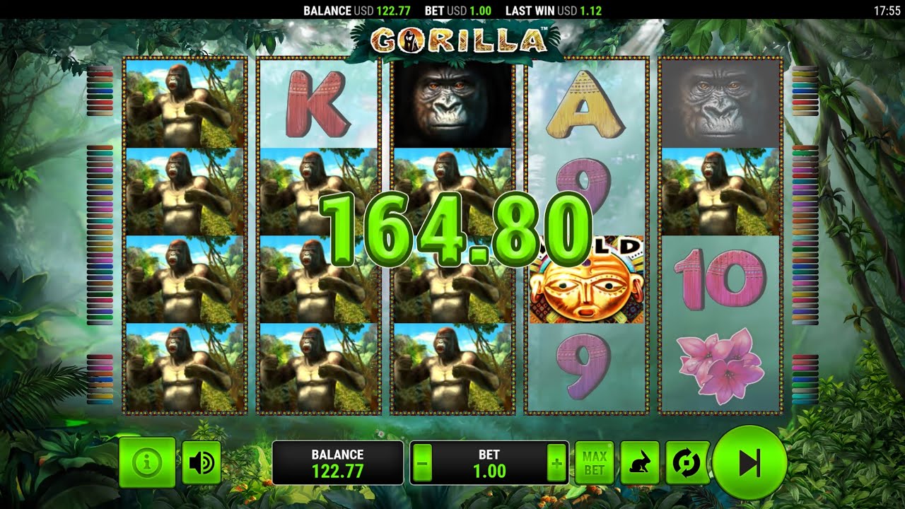 Gorilla Slot by Novomatic | Big Wins with Silverback Gorilla Symbols 🦍💰 | 50 Paylines | RTP 95.06%