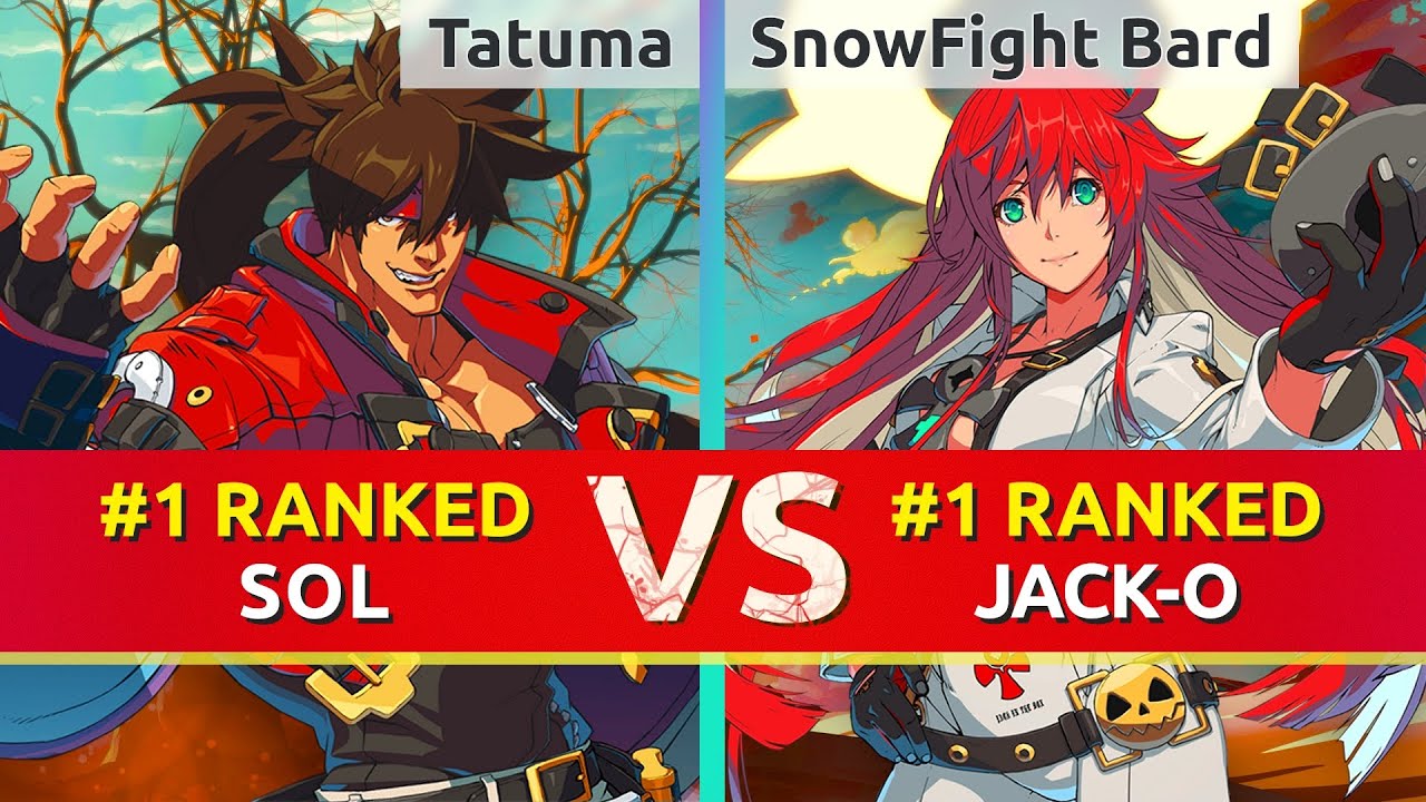 GGST ▰ Tatuma (#1 Ranked Sol) vs SnowFight Bard (#1 Ranked Jack-O). High Level Gameplay