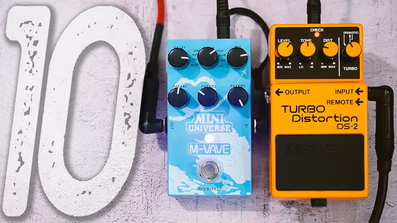 10 Atmospheric Distorted Shoegaze Sounds | BOSS DS-2 Turbo Distortion + M-VAVE Mini Universe