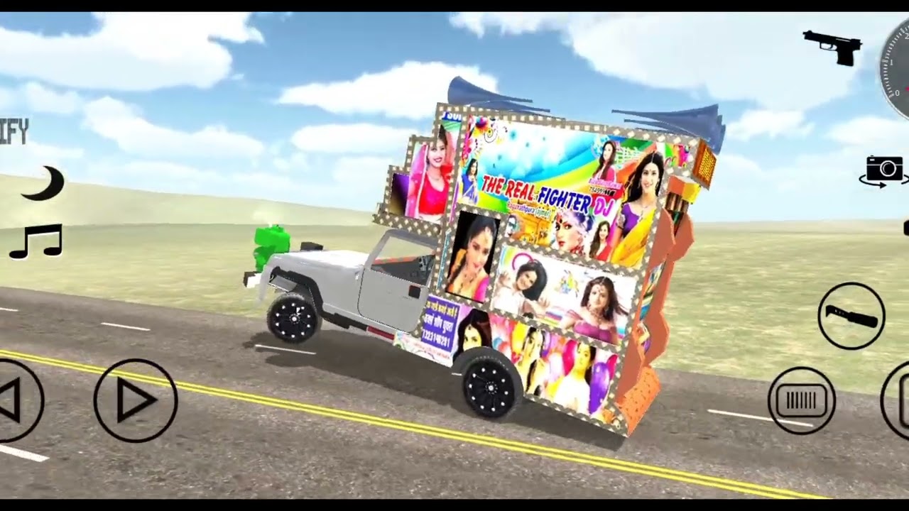 Dj stand on road | Jai shree Ram | kattar Hindu Remix Song | indian heavy driver |Dj Wala Game 