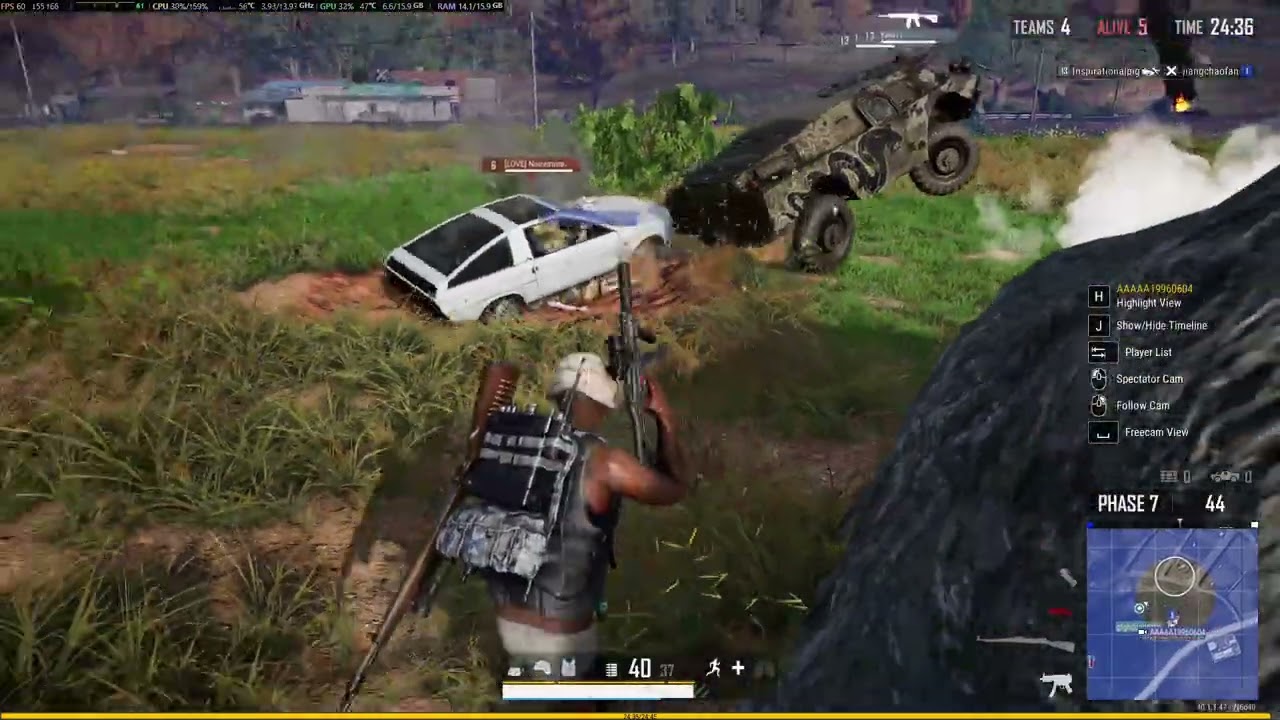 PUBG  คนสุดท้ายแช่มฟรีเฉย