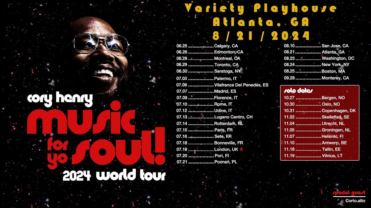 Cory Henry and the Funk Apostles @ Variety Playhouse, Atlanta, GA on 8/21/2024 (Full Live Concert)