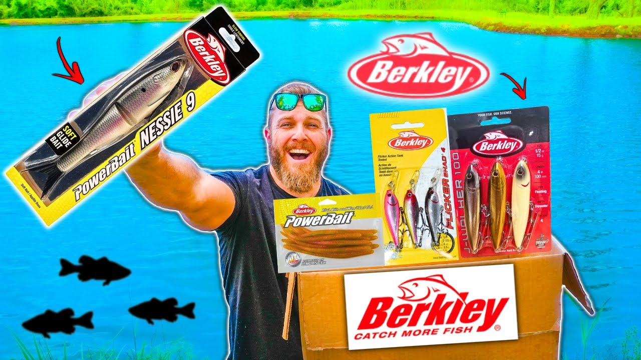 Berkley Sent Me a Mystery Box LOADED w/ INSANE Baits!! (1v1 Fishing Challenge)