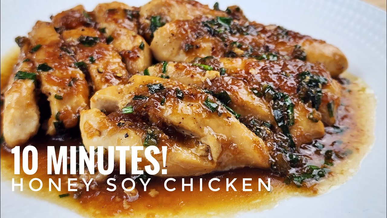 HONEY SOY CHICKEN -  Sweet and salty, so delicious! Easy for beginners.
