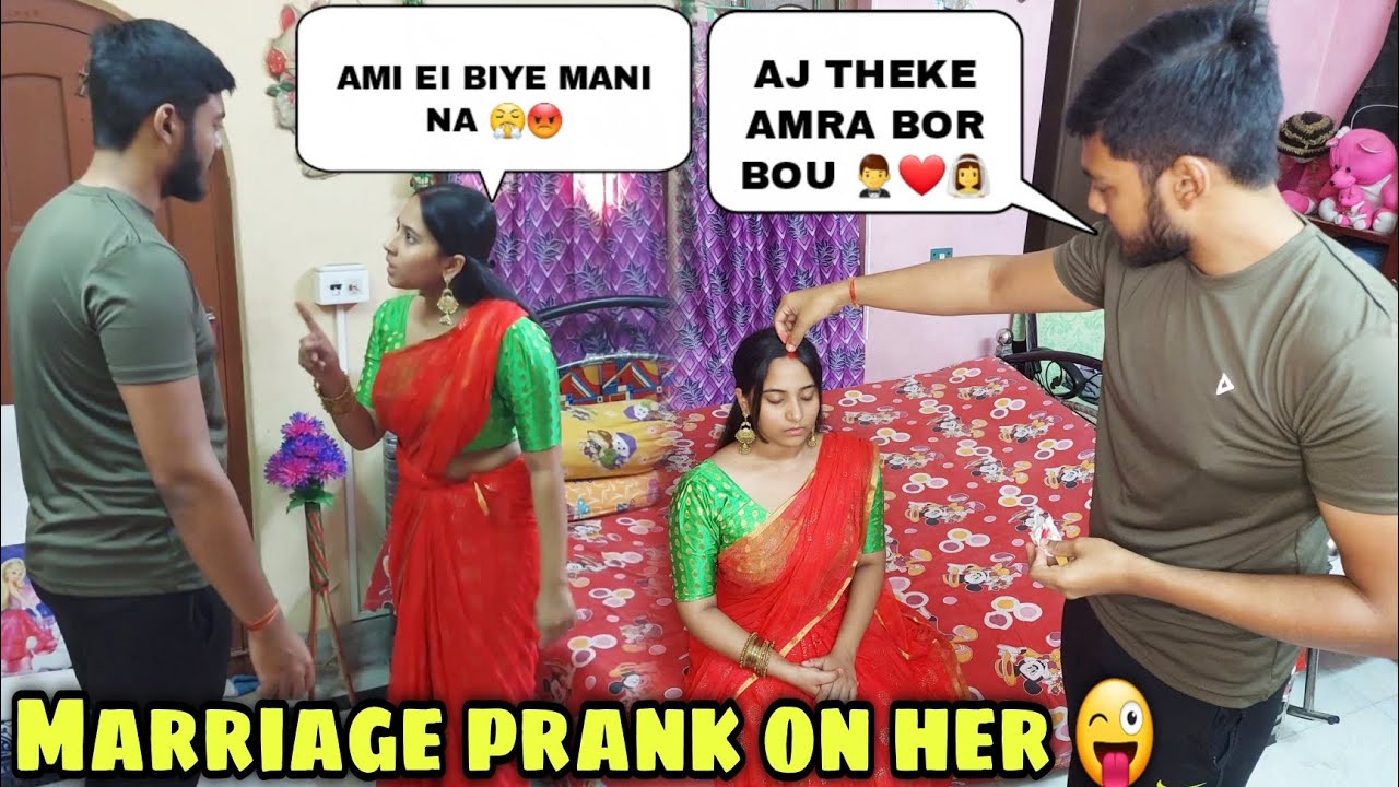 Marriage prank on girlfriend 😜 | Gone wrong 😱 | She cried 😭 | Revenge Prank | Prank on Wife Bengali