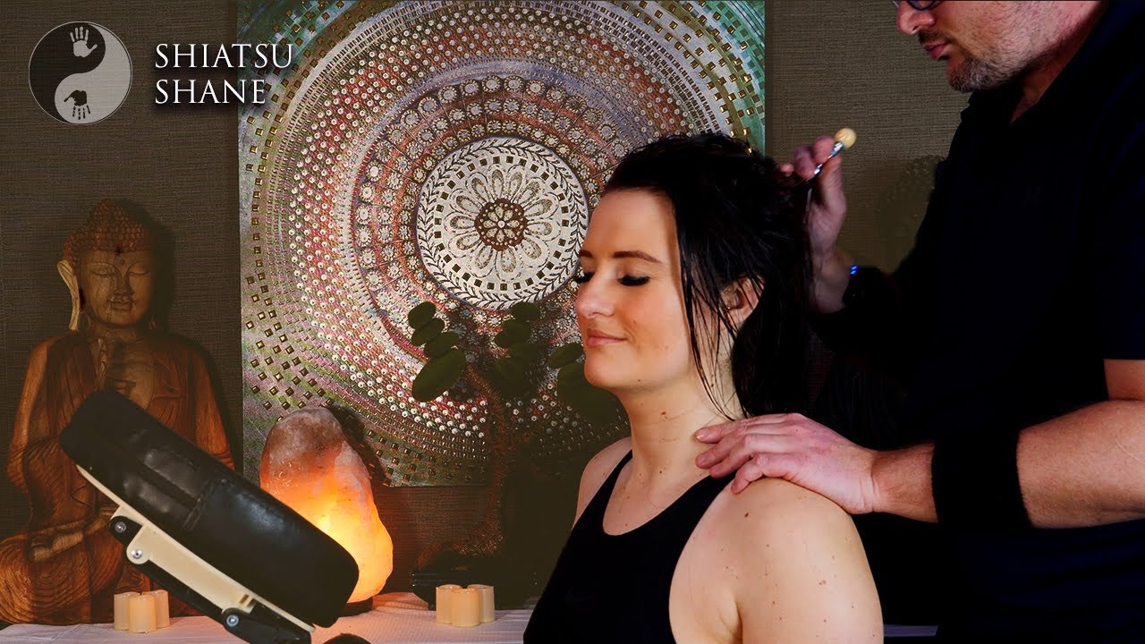 ASMR New Amazing Seated Massage | Head, Neck  Shoulder Massage [No Talking]