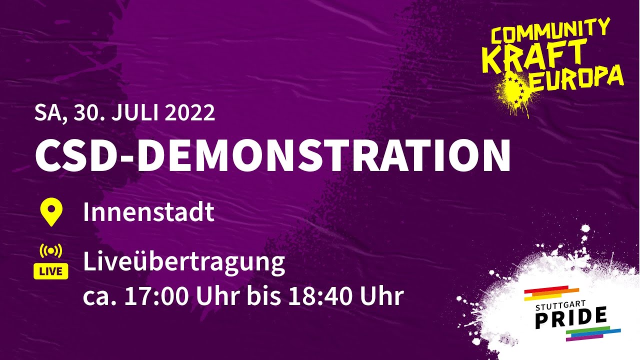 CSD-Demonstration Stuttgart PRIDE