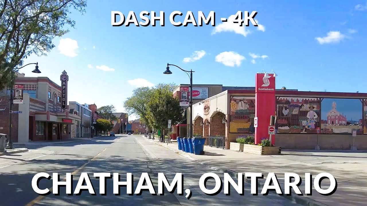 🚗 Chatham, Ontario 🌳4K Drive