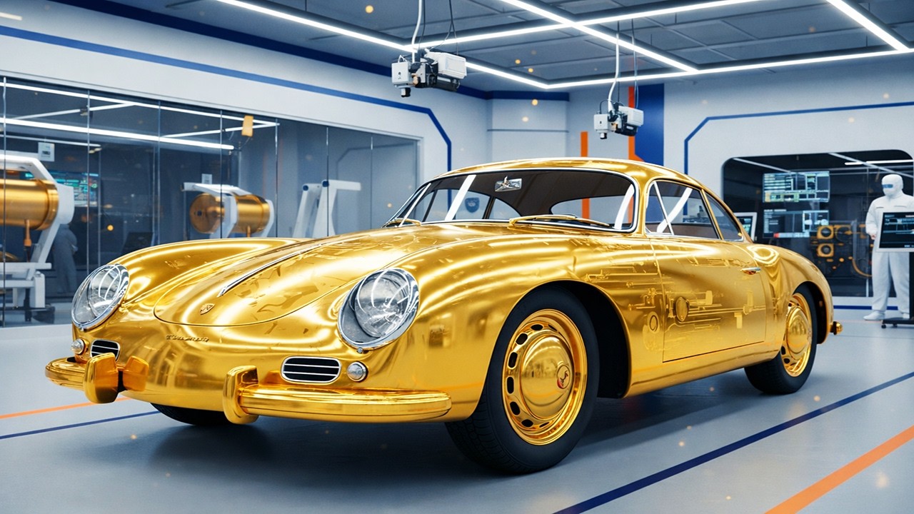 Building the 24k Gold Porsche Type 64: Hand-Built Heritage Coupe & Advanced PVD Gold Tech
