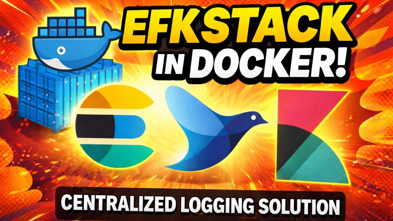 Ep 113/135 | EFK Stack Explained: Centralized Logging with Docker (Step-by-Step) In Hindi