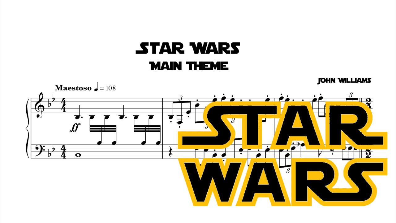 Star Wars Main Theme Piano Arrangement