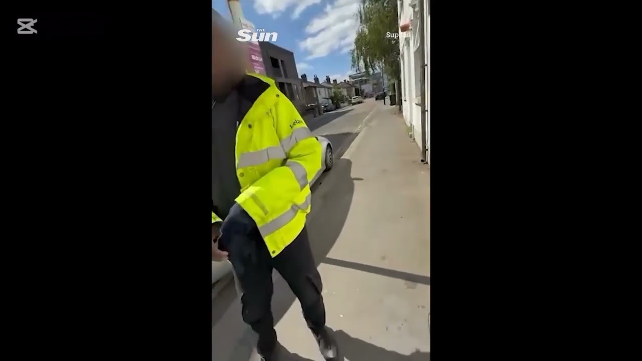 Iceland delivery  driver caught on camera!!!!
