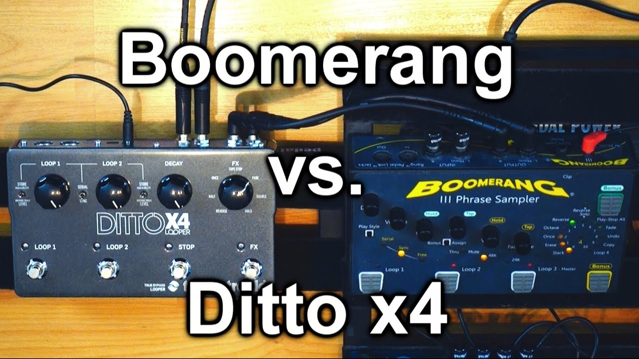 Сравнение фразовых семплеров TC Electronic Ditto x4 и Boomerang III — Loopers