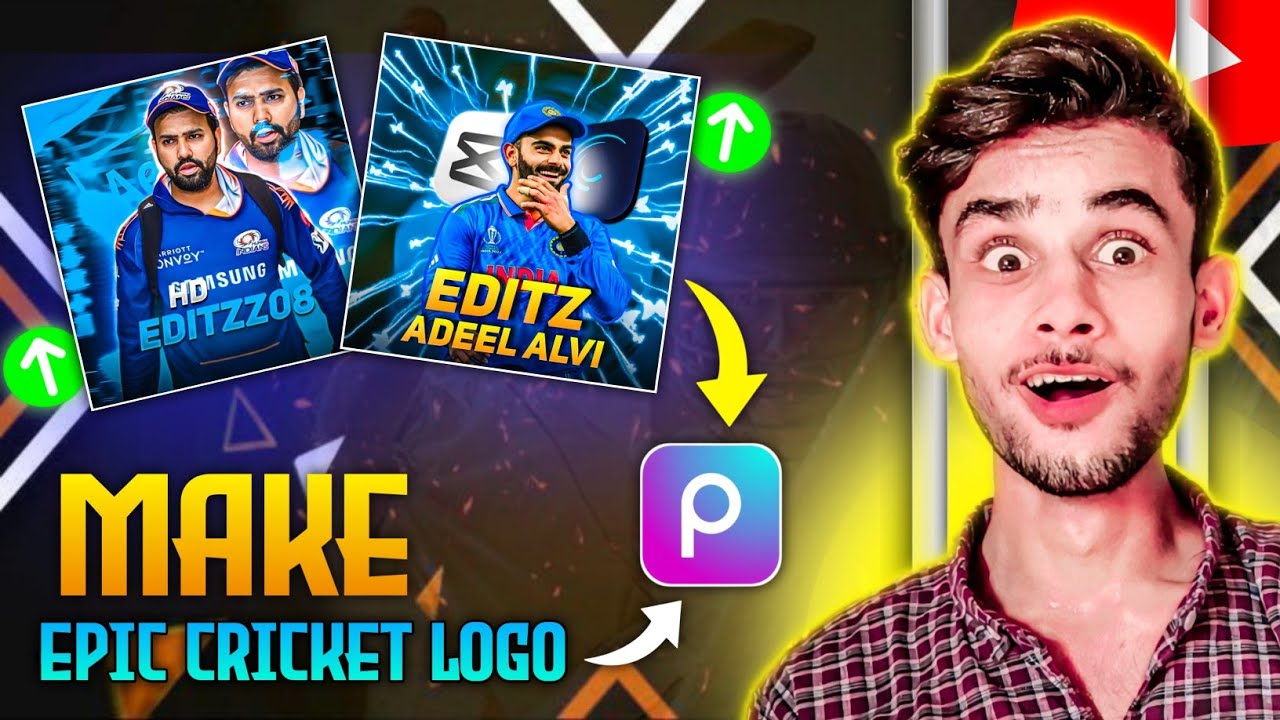Cricket Logo Kaise Banaen | How To Make Logo For Youtube Channel | Logo Toturial | How To Make Logo