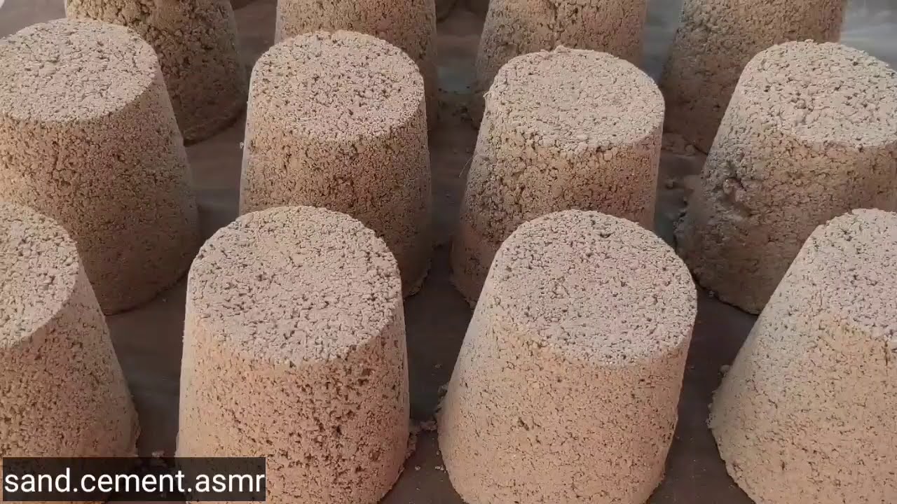 Asmr Gritty Soft Sand Cement Water Crumbles, Dipping (My favourite till now)