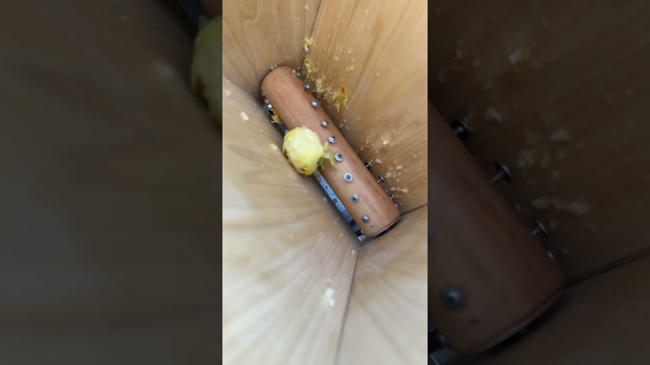 Homemade apple grinder