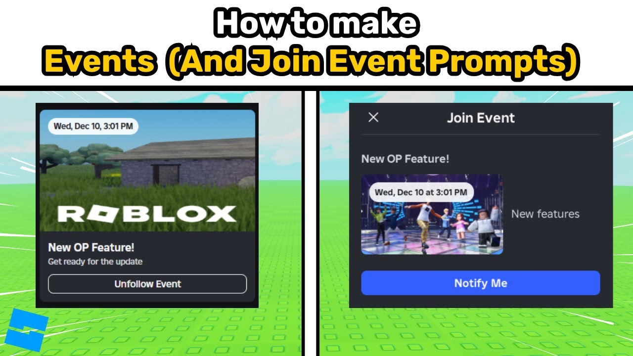 How to Make Events in Roblox Studio (And Join Event Prompts)