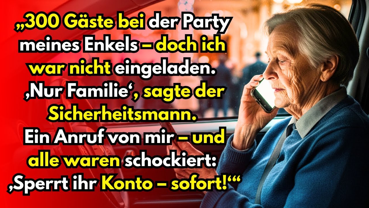 Mein Sohn feierte mit 300 Gästen den Geburtstag meines Enkels – der Sicherheitsdienst wies mich ab