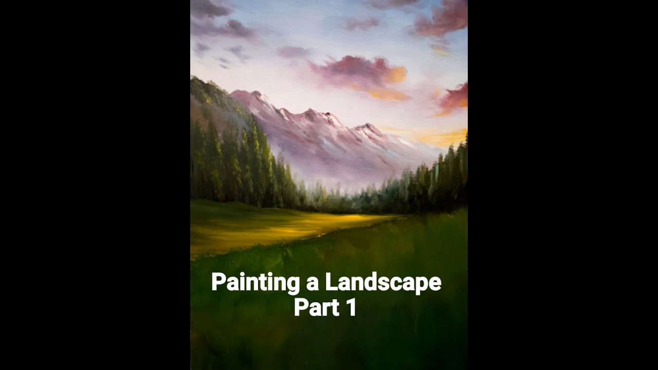 Painting a Landscape With Wild Flowers Part 1.