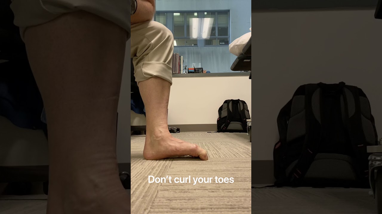 Foot Doming, or Short Foot Exercise
