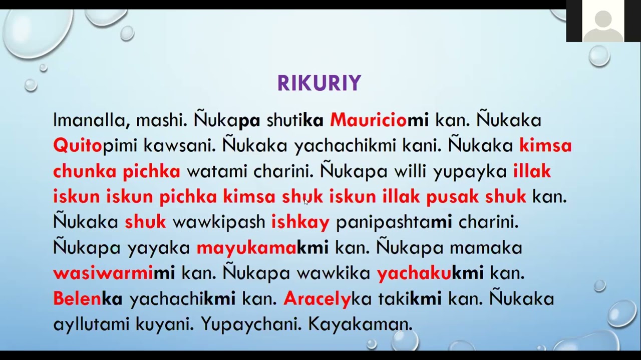 Aprendamos Kichwa | Kichwa Shimita Yachashunchik Puncha 8