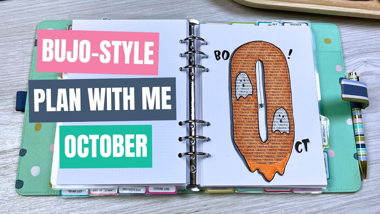 🔴 Plan With Me | October | A5 Bullet Journal style