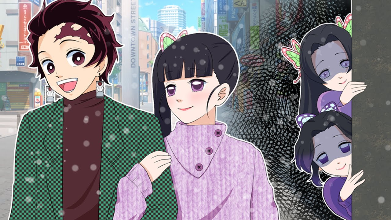 クリスマスにデートをする炭治郎とカナヲに忍び寄る影。しのぶ、カナエを退け、無事ゴールインできるのか！【キメツ学園×声真似】