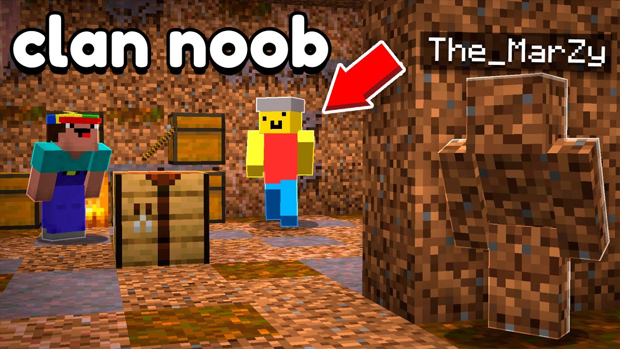 RAIDEO la BASE SECRETA de un CLAN de NOOBS en MINECRAFT