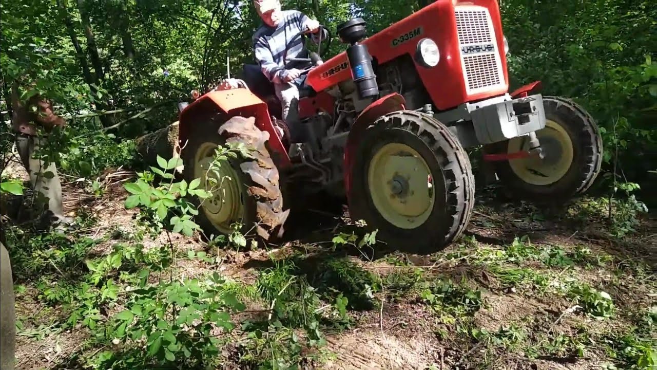 Gdzie New Holland Nie Może... Tam Ursus Pomoże-Czyli Zrywka Drewna-Ursus C335 W Akcji