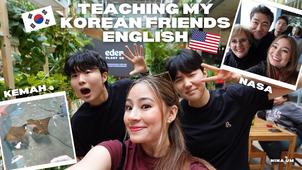 Teaching my 🇰🇷Korean friends 🇺🇲English