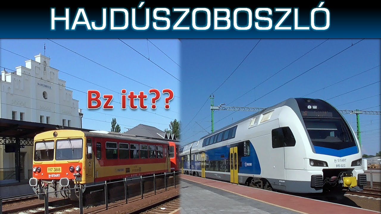 Vonatok Hajdúszoboszló felújított állomásán 2022 | Trains in Hajdúszoboszló