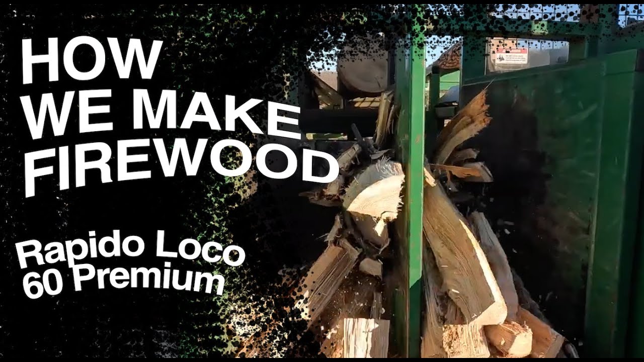 Firewood Processor In Action - Rapido Loco 60 Premium
