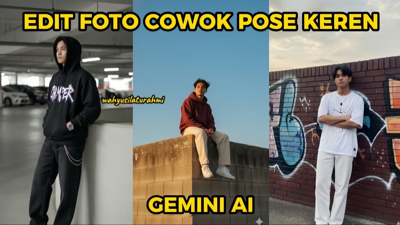 Edit Foto Cowok Pose Keren Gemini AI || Edit Foto Cowok Pose Keren di Gemini AI 