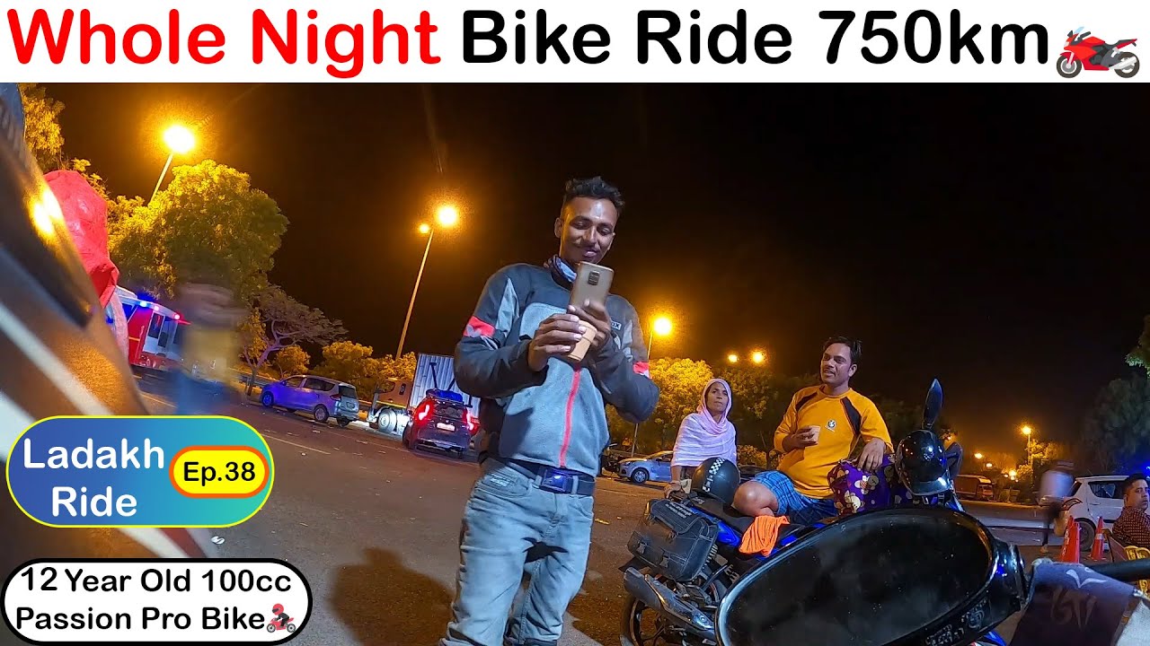 Full Night Bike Ride | Jalandhar to Agra | 750km on Passion Pro | Ladakh Ep.38