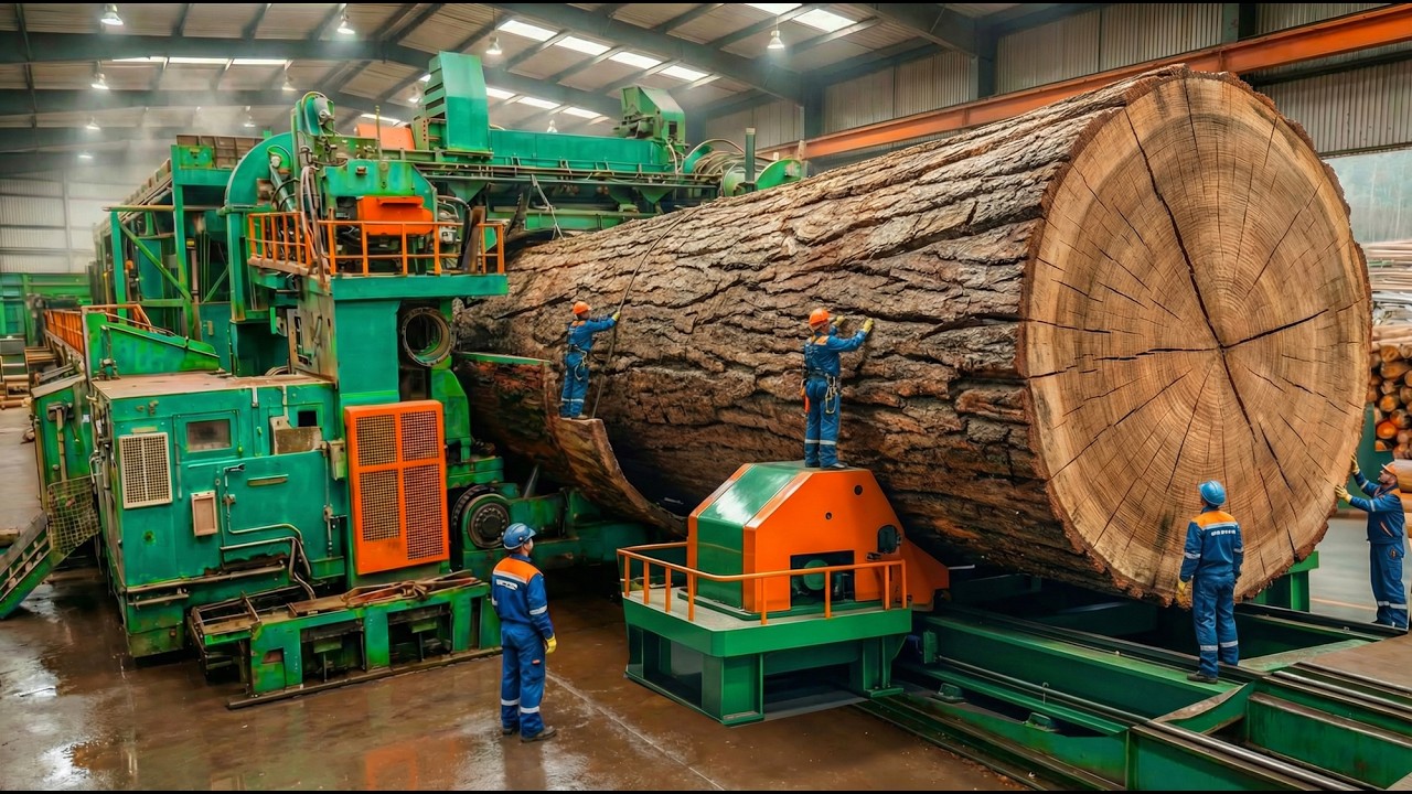 Inside the Largest Wood Sawmill Factory – How Plywood Is Made From Logs to Table (Full Process)