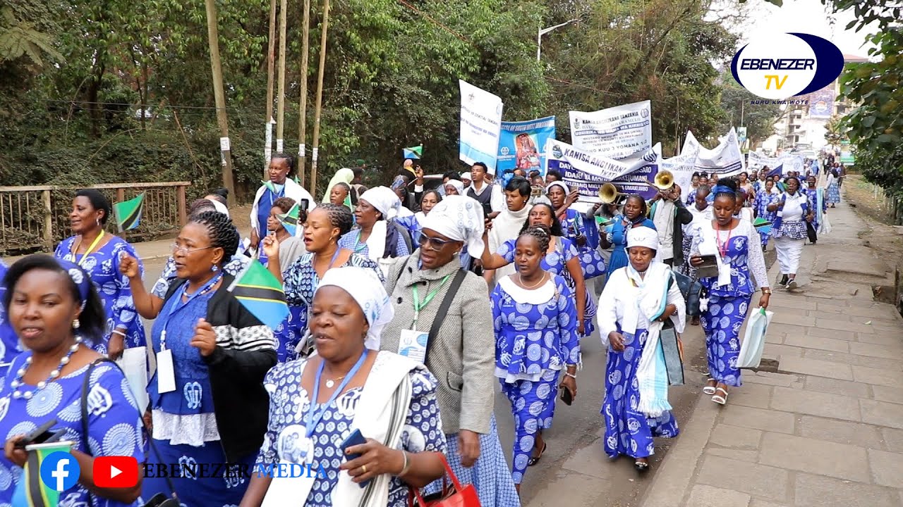 Maandamano ya mkutano mkuu wa wanawake jimbo kanisa Anglican Tanzania