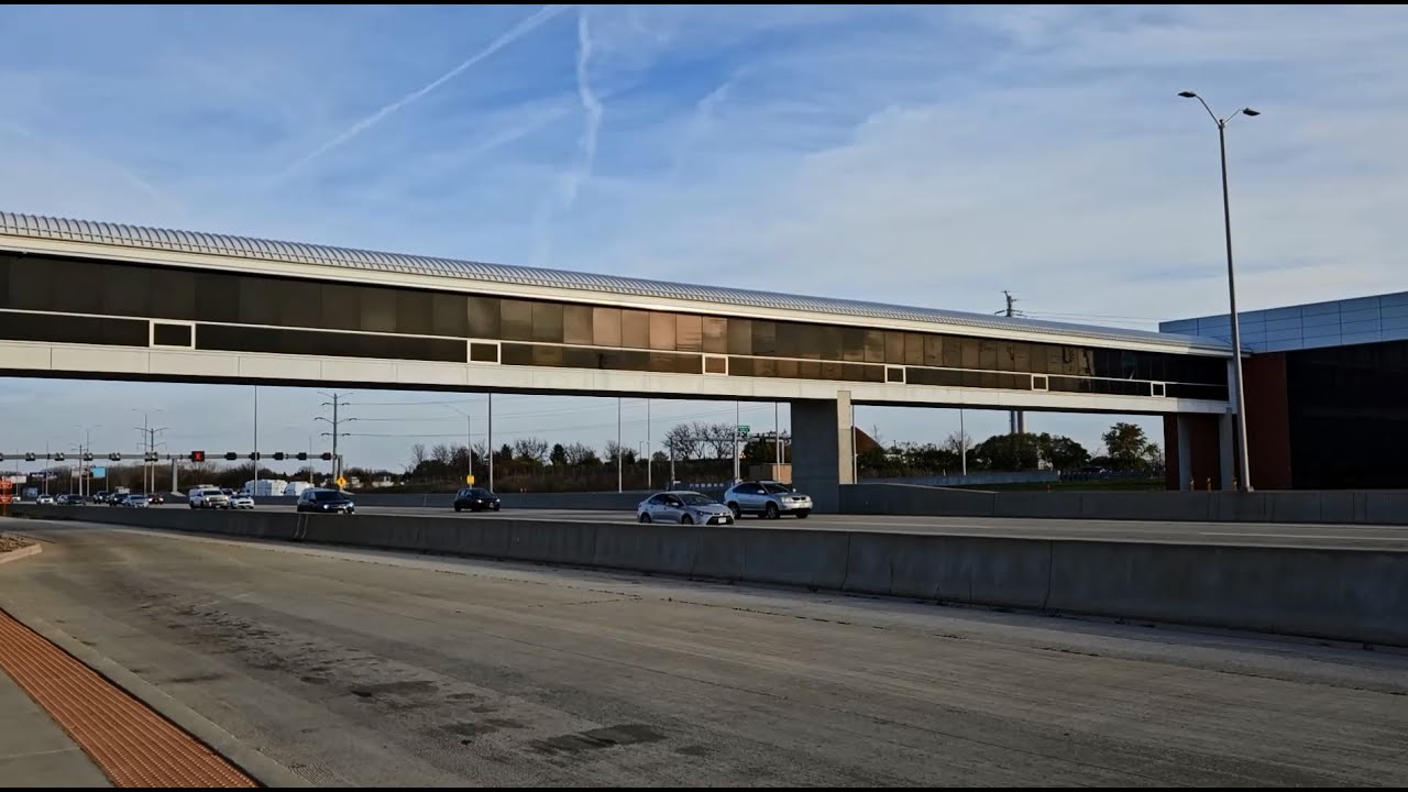 Illinois Tollway Hoffman Estates (not an) Oasis Pace Bus Stop