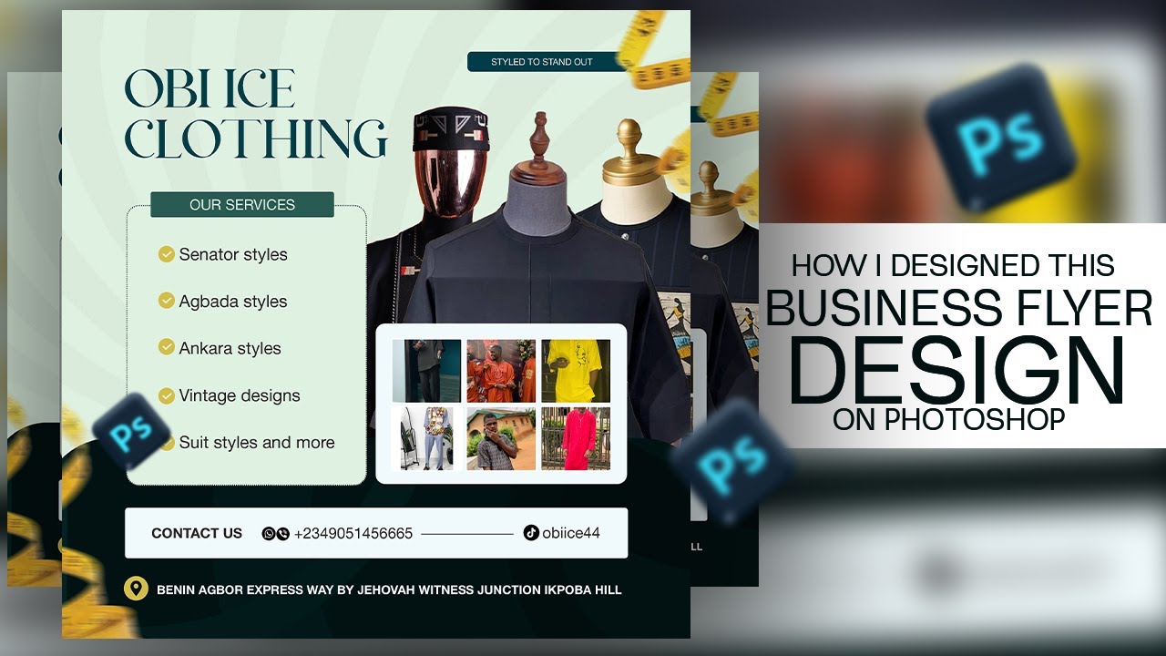 Clothing Brand Social Media Design done in Photoshop