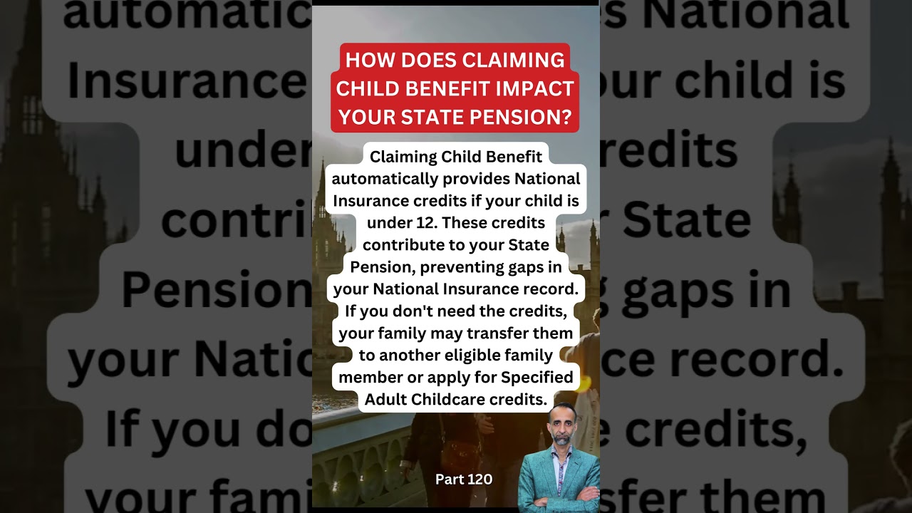How does claiming Child Benefit impact your State Pension? #uktax #hmrc #shorts