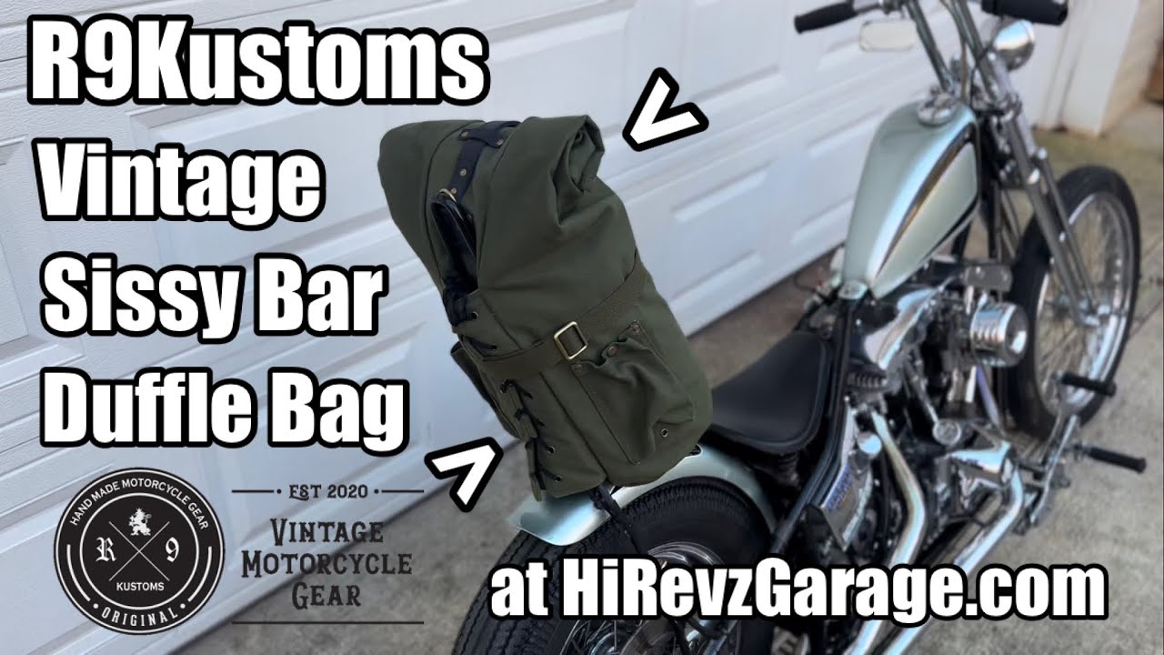 Дорожная сумка Sissy Bar от R9Kustoms — идеальный вариант для любого чоппера!