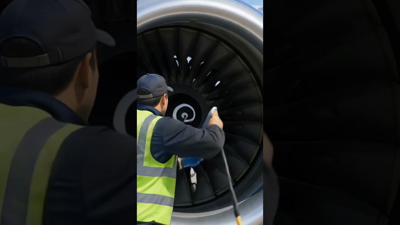 Aircraft Deep Cleaning #Shorts #Aircraft #Plane #AircraftCleaning #PlaneWash #Aviation