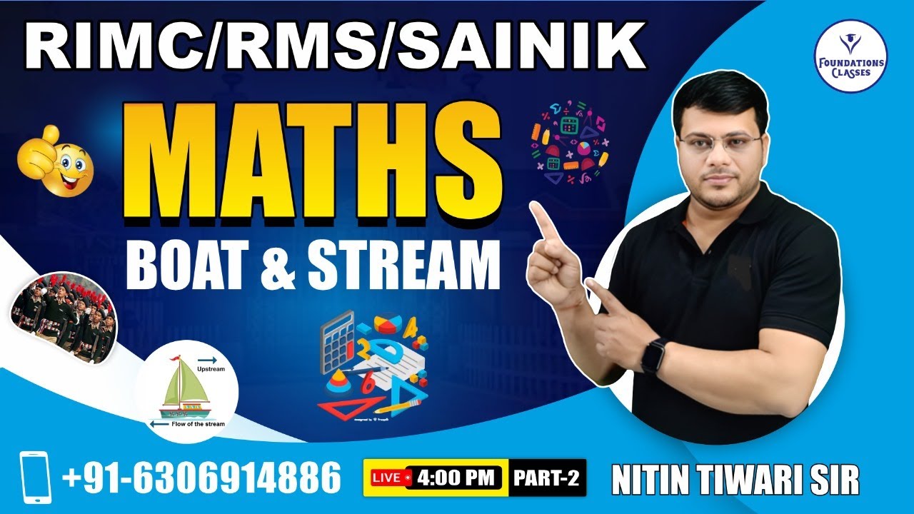 RIMC/RMS/SAINIK EXAM 2024| Boat and stream Part -2|Best RIMC Coaching by Nitin sir #rimcdecember2024