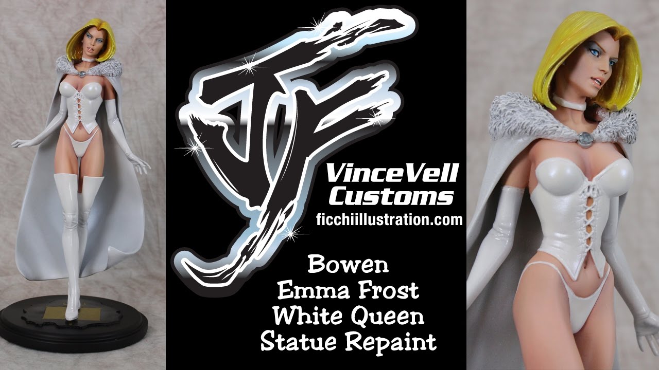 Bowen Emma Frost White Queen Statue Repaint
