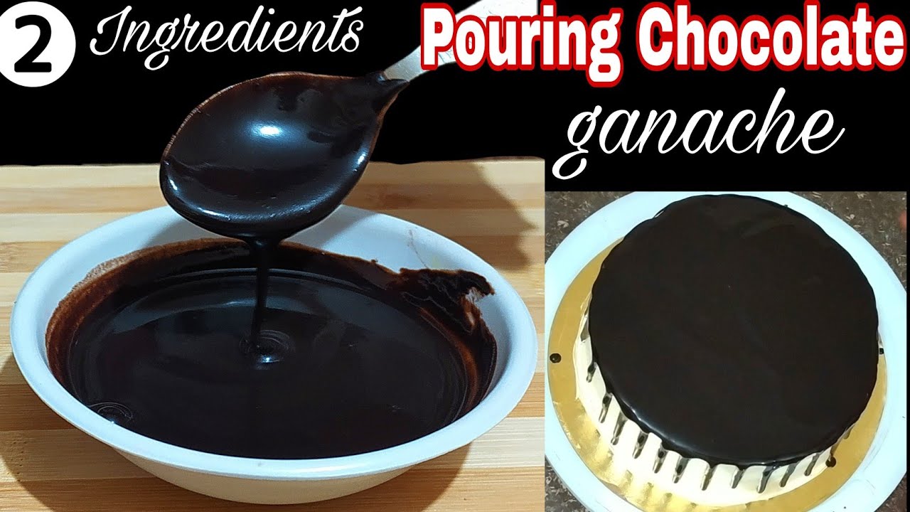 Chocolate Ganache /Chocolate Pouring Ganache/New trick for cake decoration/pouring ganache with milk