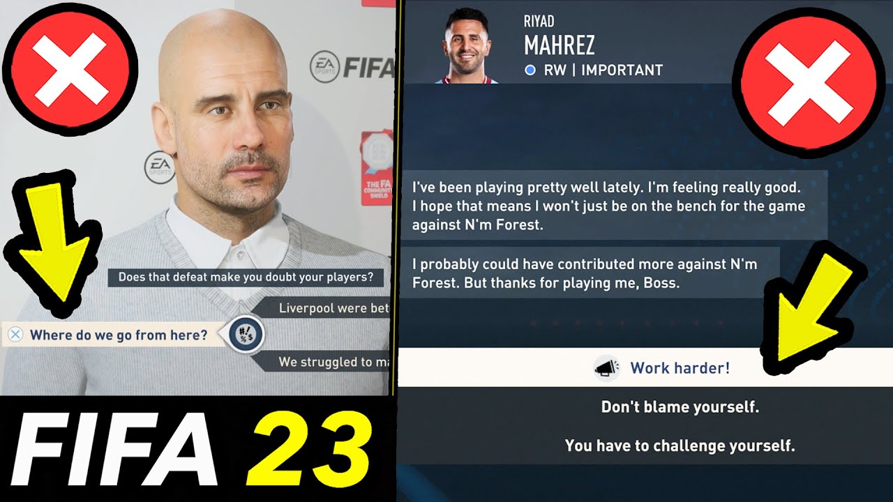 8 вещей, которые НЕЛЬЗЯ делать в режиме карьеры FIFA 23